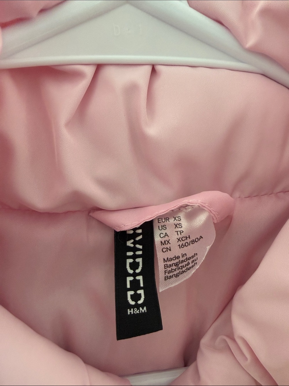 H&M Pink Quilted Puffer Vest - Picture 2 of 3